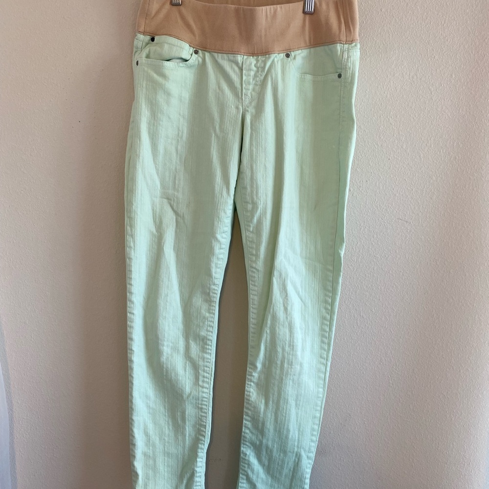 Gap maternity mint jeans with low band